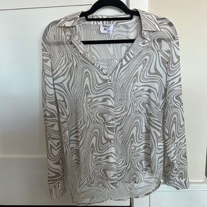 Princess Polly Sheer Printed Blouse
